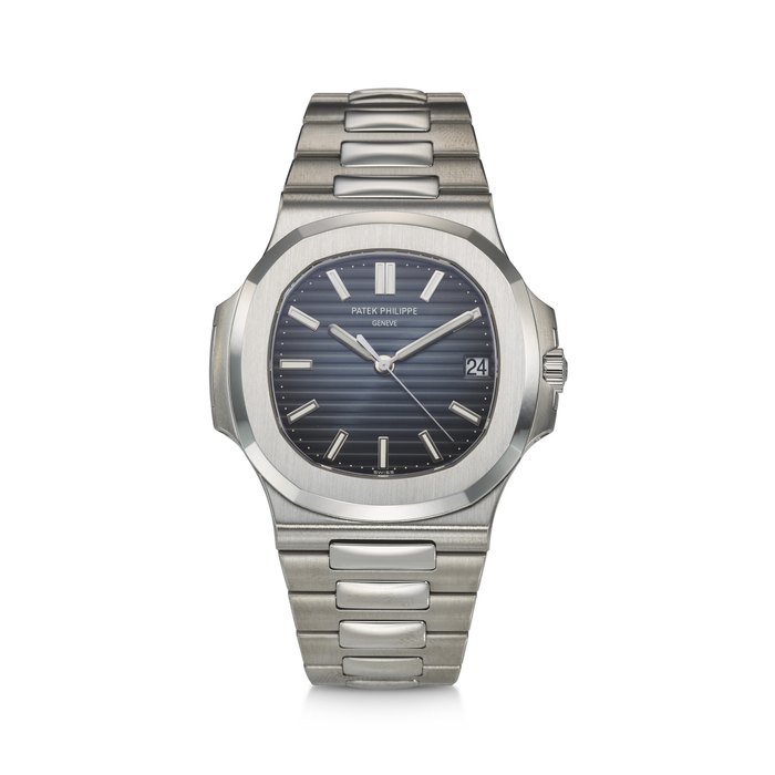 PATEK PHILIPPE, REF. 5711/1A-010, NAUTILUS, A FINE AND ICONIC STEEL BLUE DIAL WRISTWATCH WITH DATE