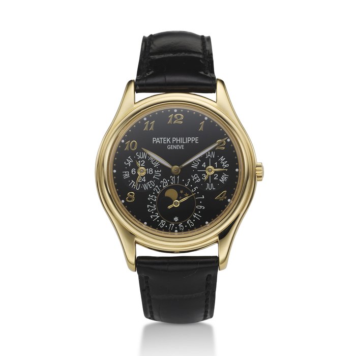 PATEK PHILIPPE, REF. 3940J, A UNIQUE 18K YELLOW GOLD PERPETUAL CALENDAR WRISTWATCH WITH LEAP YEAR INDICATOR AND MOON PHASES, COMMISIONED BY MICHAEL OVITZ