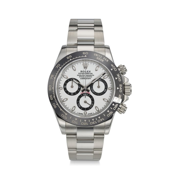 ROLEX, REF. 116500LN, DAYTONA, A FINE STEEL CHRONOGRAPH WRISTWATCH WITH PANDA DIAL AND CERACHROM BEZEL