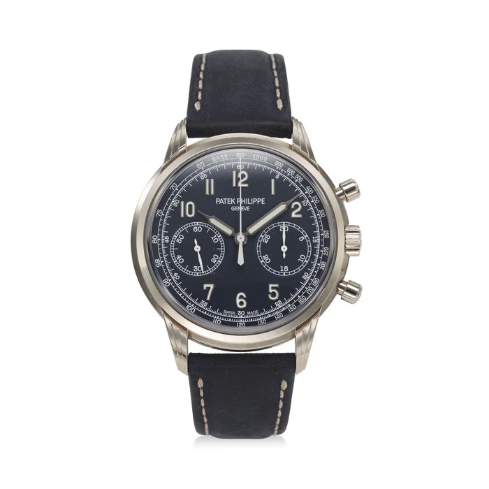 PATEK PHILIPPE, REF. 5172G-001, A VERY FINE 18K WHITE GOLD CHRONOGRAPH WRISTWATCH