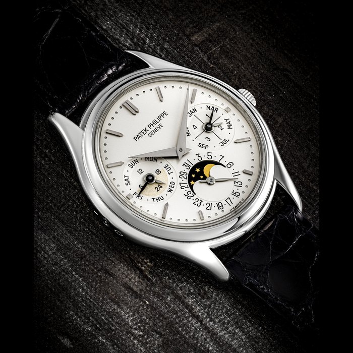 Patek Philippe PATEK PHILIPPE. A PLATINUM AUTOMATIC PERPETUAL CALENDAR WRISTWATCH WITH MOON PHASES, 24 HOUR AND LEAP YEAR INDICATION REF. 3940P, MANUFACTURED IN 1992, Price & Market Data