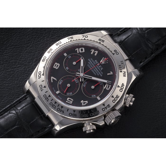 ROLEX, DAYTONA RACING REF. 116519, A WHITE GOLD AUTOMATIC CHRONOGRAPH CASE NUMBER: D 506’712