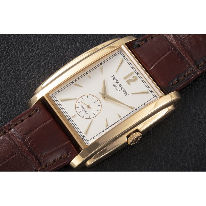 PATEK PHILIPPE, GONDOLO REF. 5124J ‘TIFFANY DIAL’, A GOLD MANUAL-WINDING WRISTWATCH CASE NUMBER: 6’101’641, MOVEMENT NUMBER: 5’916’216