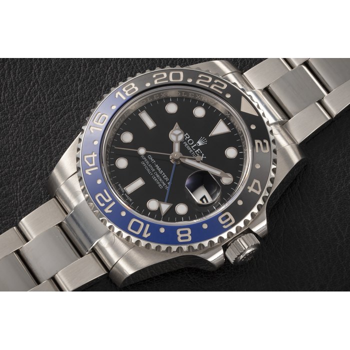 ROLEX, GMT-MASTER II REF.116710BLNR ‘BATMAN’, A STEEL AUTOMATIC DUAL TIME WRISTWATCH CASE NUMBER: 96N28017