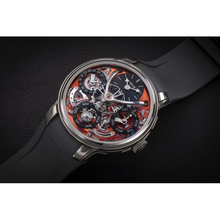 Mb&F MB&F, LEGACY PERPETUAL EVO, A RARE ZIRCONIUM PERPETUAL CALENDER WRISTWATCH CASE NUMBER: 07ZO80XX, X/15, Price & Market Data