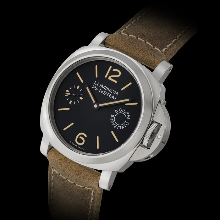 Panerai PANERAI, REF. PAM00590, STAINLESS STEEL, LUMINOR 8 DAYS In unworn condition, certificate and box, Price & Market Data