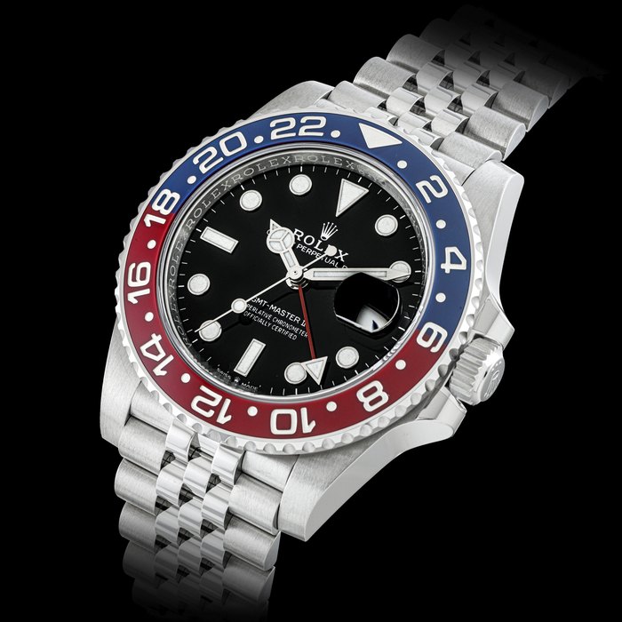 ROLEX, GMT-MASTER II, REF. 126710BLRO In unworn condition, certificate and box