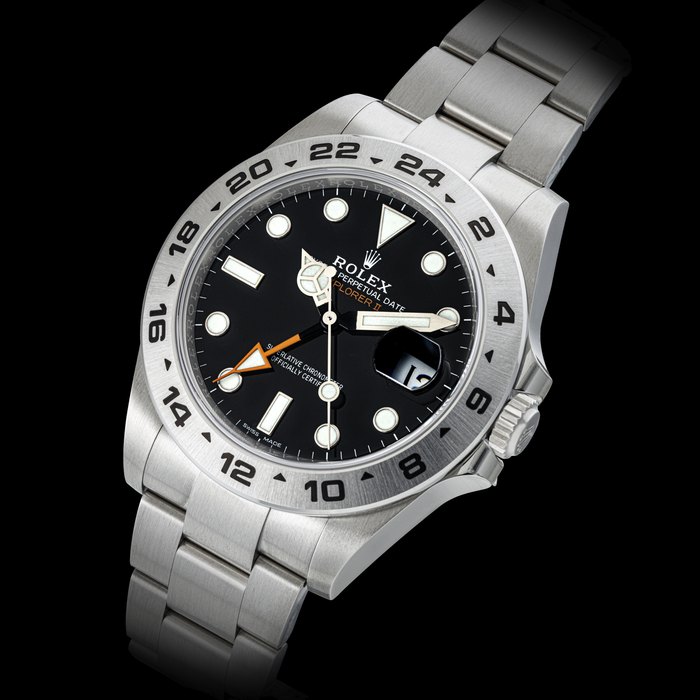 ROLEX, EXPLORER II BLACK DIAL, REF. 216570 In unworn condition, certificate and box