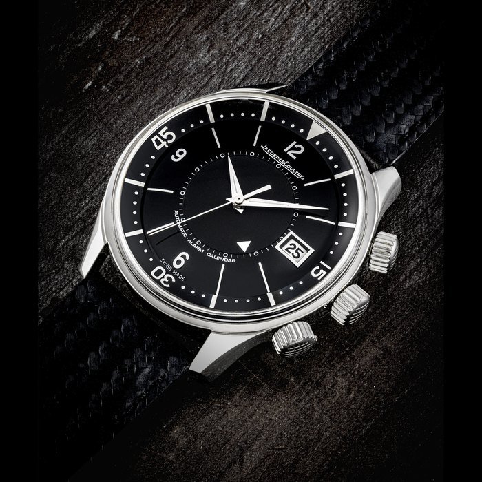 Jaeger-Lecoultre JAEGER-LECOULTRE. A RARE PLATINUM LIMITED EDITION AUTOMATIC ALARM WRISTWATCH WITH SWEEP CENTRE SECONDS AND DATE MASTER COMPRESSOR MEMOVOX TRIBUTE TO POLARIS MODEL, REF. 190.6.96