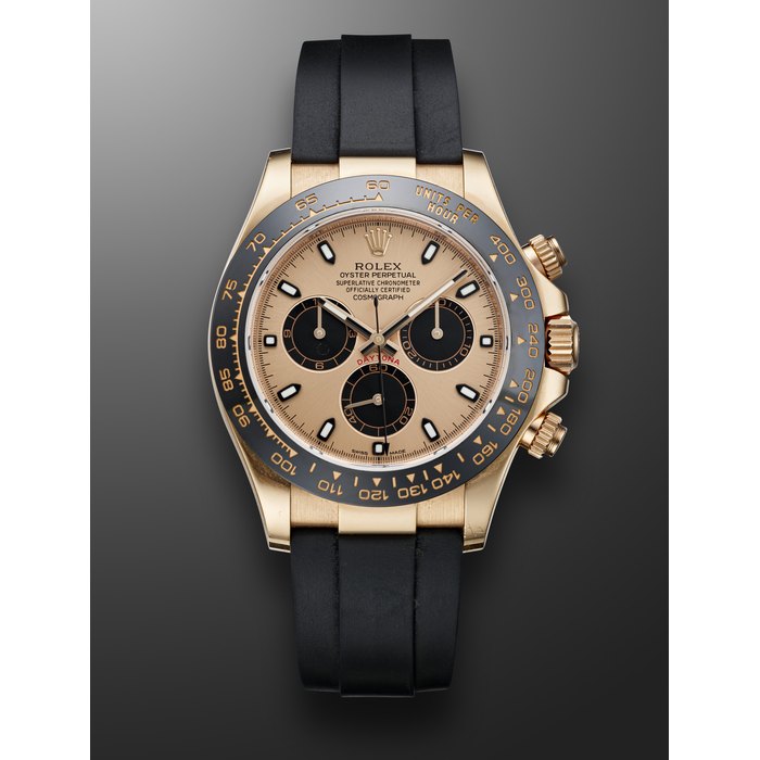 ROLEX, PINK GOLD CHRONOGRAPH 'DAYTONA' WITH OYSTERFLEX BRACELET, REF. 116515LN