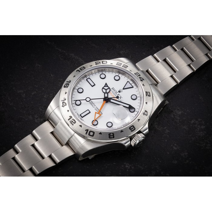 ROLEX, EXPLORER II REF. 216570 “22 SAS”, A STEEL DUAL TIME WRISTWATCH MADE FOR THE BRITISH SPECIAL FORCES CASE NUMBER: G725***