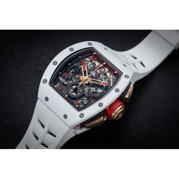 RICHARD MILLE, RM011 AO RG-ATZ FELIPE MASSA, A LIMITED EDITION CERAMIC AND GOLD AUTOMATIC FLYBACK CHRONOGRAPH WRISTWATCH CASE NUMBER: 4480, 1/30