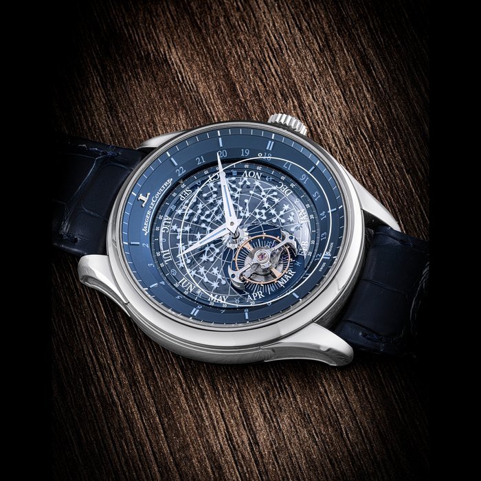 Jaeger-Lecoultre JAEGER-LECOULTRE. A RARE 18K WHITE GOLD LIMITED EDITION ORBITAL FLYING TOURBILLON WRISTWATCH WITH DATE, MONTH, SIDEREAL TIME AND ZODIAC CALENDAR MASTER GRANDE TRADITION TOURBILLON CÉLESTE MODEL, REF. 5273480, NO. 1/28