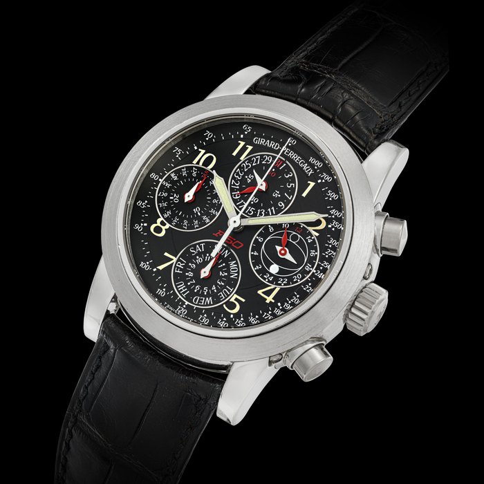GIRARD-PERREGAUX, MADE FOR THE 50TH ANNIVERSARY OF FERRARI AND LIMITED EDITION OF 250 PIECES, REF. 9025 CASE NO. 98/250