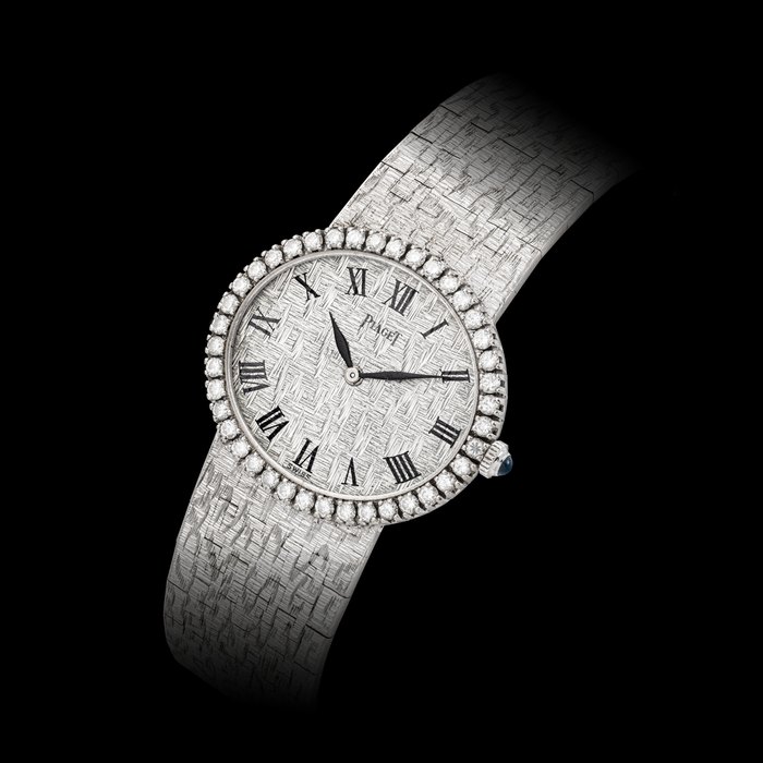 PIAGET, WHITE GOLD AND DIAMOND-SET BRACELET WATCH, REF. 9806 A68 CASE NO. 278'606