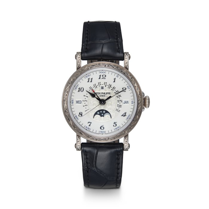 PATEK PHILIPPE REF. 5160/500G-00, A RARE 18K GOLD AUTOMATIC PERPETUAL CALENDAR WRISTWATCH WITH RETROGRADE DATE INDICATION AND BREGUET NUMERALS CASE NUMBER: 6’487’571, MOVEMENT NUMBER: 7’471’204