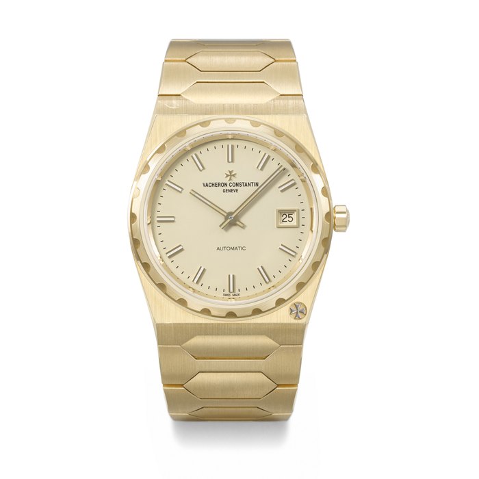 VACHERON CONSTANTIN. A COVETED AND SPORTY 18K GOLD AUTOMATIC WRISTWATCH WITH DATE AND BRACELET SIGNED VACHERON CONSTANTIN, HISTORIQUES 222 MODEL, REF. 4200H/222J, CASE NO. 2'104'126, CIRCA 2022