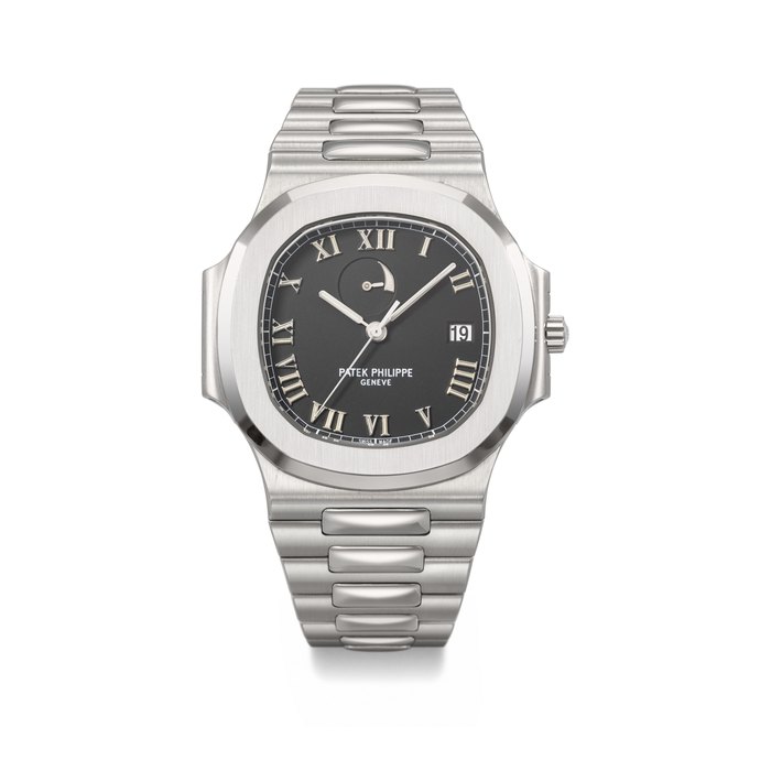 PATEK PHILIPPE. A RARE STAINLESS STEEL AUTOMATIC WRISTWATCH WITH SWEEP CENTRE SECONDS, DATE, POWER RESERVE AND BRACELET SIGNED PATEK PHILIPPE, NAUTILUS MODEL, REF. 3710/1A, MOVEMENT NO. 3'148'224, CASE NO. 4'050'559, CIRCA 1998