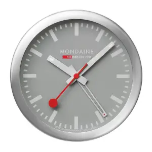 Mondaine Table clock, 125 mm, Good Gray