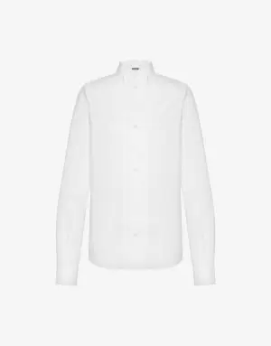 Moschino Camicia in popeline di cotone jacquard