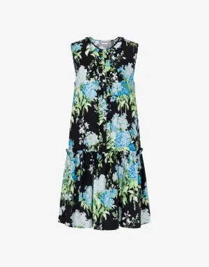 Moschino Abito in raso di seta stampato