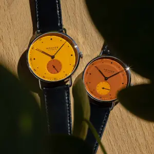 Nomos Metro Neomatik x Ace Jewelers Orange Editions