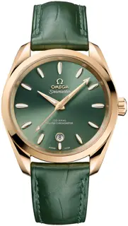 Omega Omega Aqua Terra 220.53.38.20.10.001 38mm Yellow gold Green