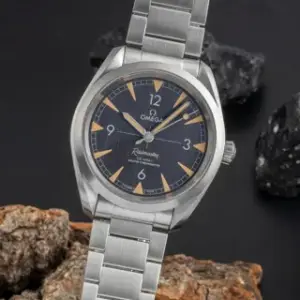 Omega Omega Railmaster 220.10.40.20.01.001 40mm Stainless steel Black, Price & Market Data