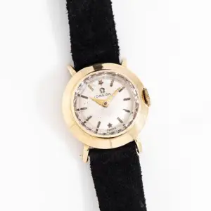 Omega Omega Classic1952 Vintage Ladies Omega Star Dial Ref. 5595 14k Yellow Gold Watch ( 15639)