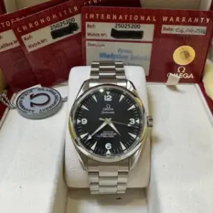 Omega Omega Railmaster 2502.52.00 41mm Stainless steel Black