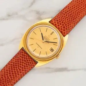 Omega Omega Constellationw/"Linen" Dial - 18k Yellow Gold - Unpolished