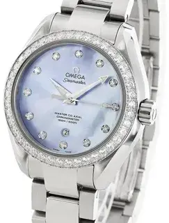 Omega Omega Aqua Terra 231.15.34.20.57.002 ( AQUA  BLUE) 34mm Stainless steel Blue