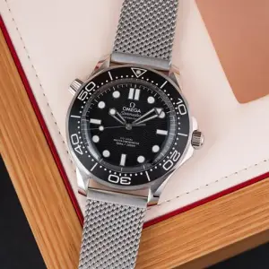 Omega Omega Seamaster Diver 300 MNEW 2026 Seamaster Diver Black Dial Mesh Bracelet 210.30.42.20.01.010