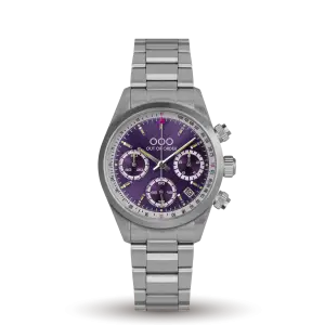 Out of Order PURPLE SPORTY CRONOGRAFO - STAINLESS STEEL - ULTRA BRUSHED