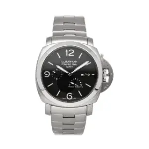 Panerai Panerai Luminor 1950 3 Days GMT Power  44mm Stainless steel Black