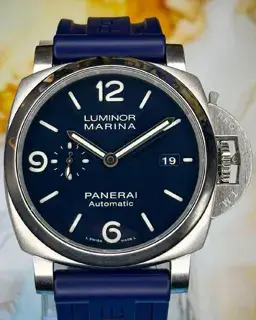 Panerai Panerai Luminor 1950 PAM01313 44mm Stainless steel Blue