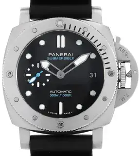 Panerai Panerai Submersible PAM00973 42mm Stainless steel Black