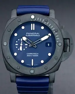 Panerai Panerai Submersible PAM01232 44mm Carbon fiber Blue