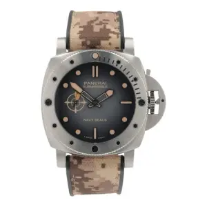 Panerai PaneraiSubmersible Navy Seals Steel Black Dial 44mm Automatic Men’s PAM01518