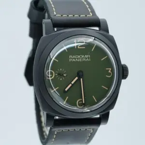 Panerai Panerai Radiomir 1940 3 DaysCeramic Military Green 48mm BOXES/PAPERS!
