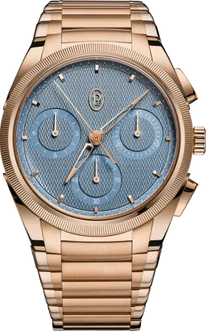 Parmigiani Fleurier トンダ PF クロノグラフ 40mm ノーデイト ローズゴールド ミネラルブルー COSC - Parmigiani Fleurier