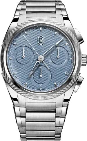 Parmigiani Fleurier TONDA PF CHRONOGRAPH 40MM NO DATE STEEL PLATINUM MINERAL BLUE COSC - Parmigiani Fleurier