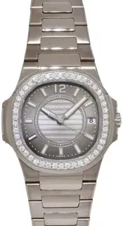 Patek Philippe Patek Philippe Nautilus 7010/1G-010 32mm White gold Silver and Gray