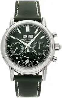 Patek Philippe Patek Philippe Perpetual Calendar Split-Seconds Chronograph 5204G-001 40mm White gold Green, Price & Market Data