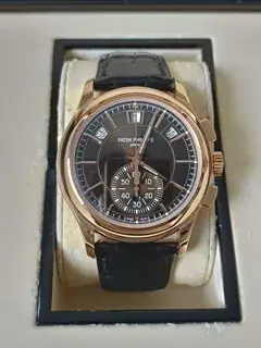 Patek Philippe Patek Philippe Annual Calendar Chronograph 5905R 42mm Rose gold Brown