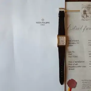 Patek Philippe Patek Philippe Rectangular Watch 26mm Yellow gold White