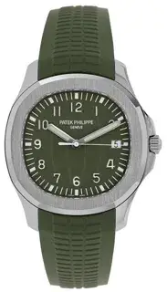 Patek Philippe Patek Philippe Aquanaut 5168G-010 42mm White gold Green, Price & Market Data