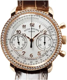 Patek Philippe Patek Philippe Chronograph 7150/250R-001 Rose gold Silver