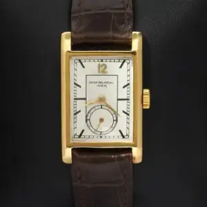 Patek Philippe Patek Philippe Rectangular Watch Yellow gold White