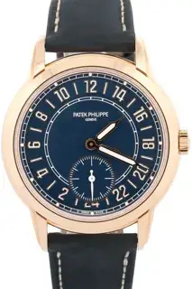 Patek Philippe Patek Philippe Calatrava 5224R-001 42mm Rose gold Blue